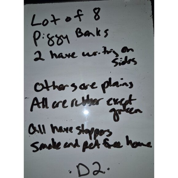 Count Save Piggy Banks Lot of 8 Pig Coins - Picture 9 of 9